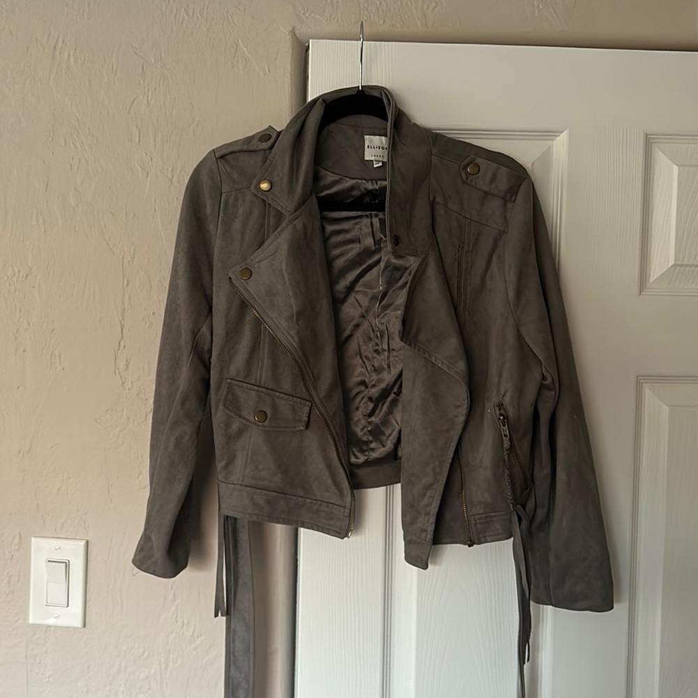 Grey Suede Jacket